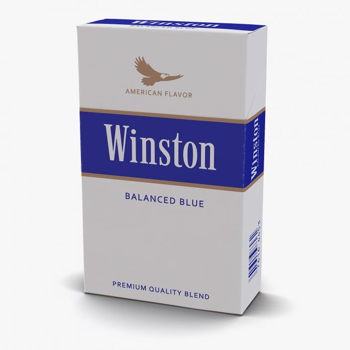 3D model Closed Cigarettes Winston