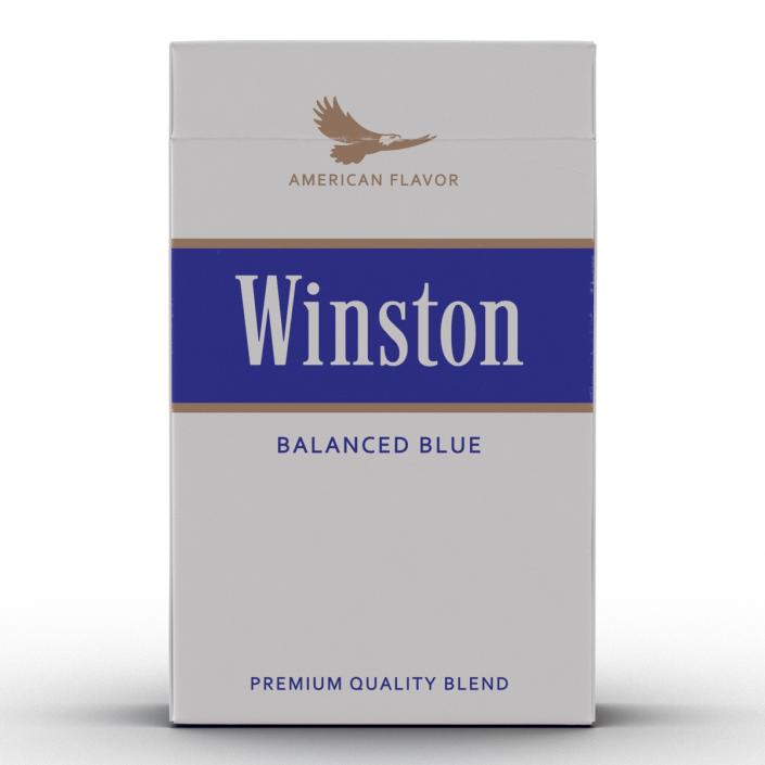 3D model Closed Cigarettes Winston