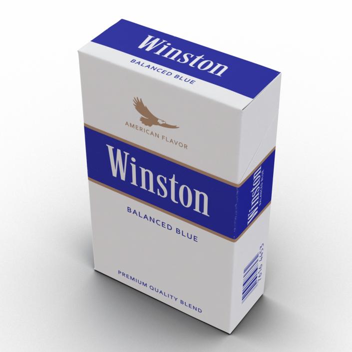 3D model Closed Cigarettes Winston