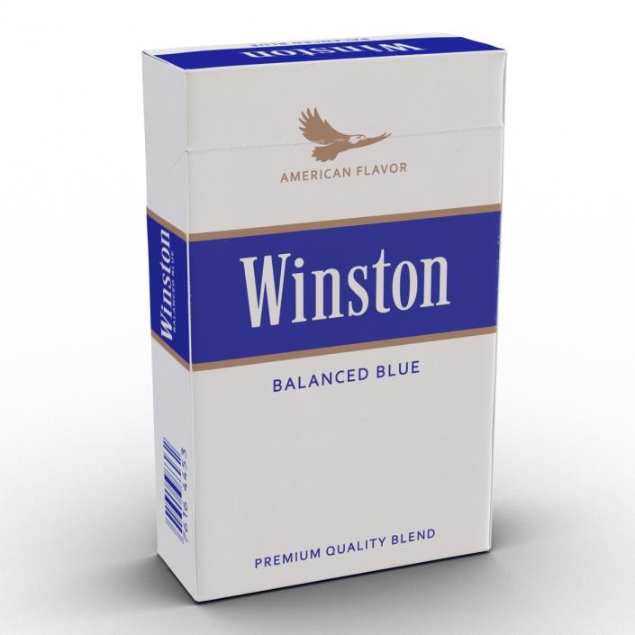 3D model Closed Cigarettes Winston