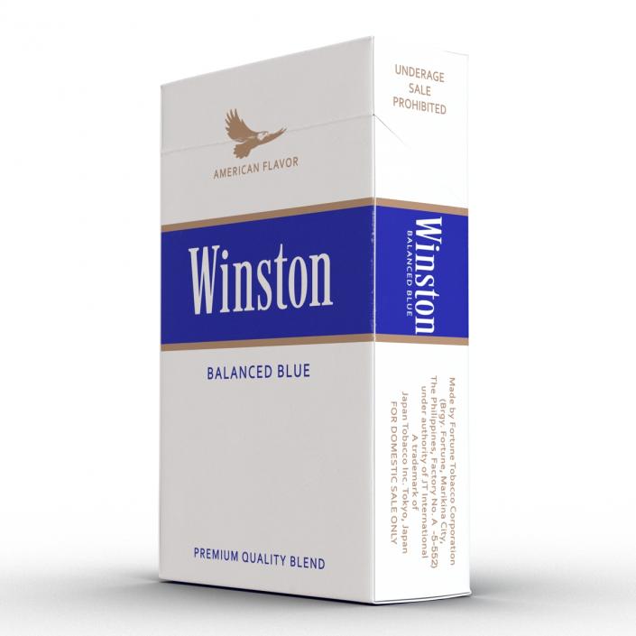 3D model Closed Cigarettes Winston