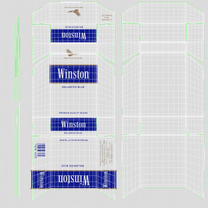 3D model Closed Cigarettes Winston