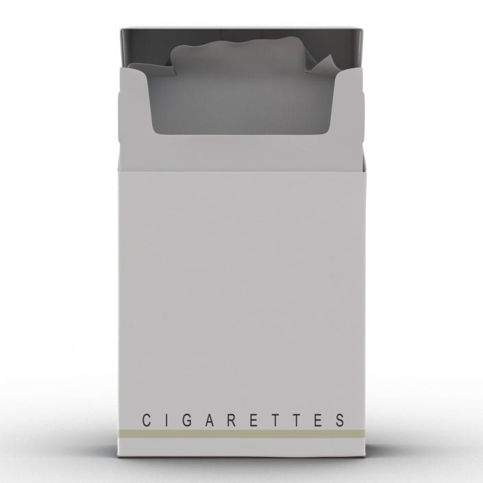 Opened Cigarettes Pack 2 3D model