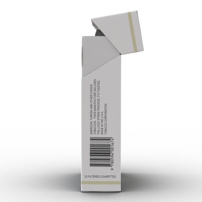 Opened Cigarettes Pack 2 3D model