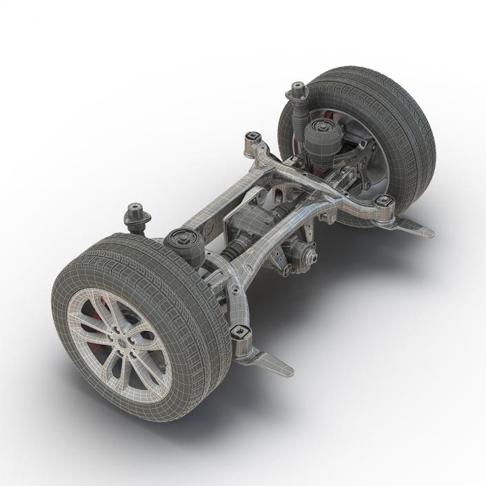 SUV Back Suspension 3D model