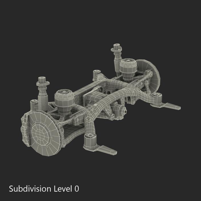 3D SUV Back Suspension 2