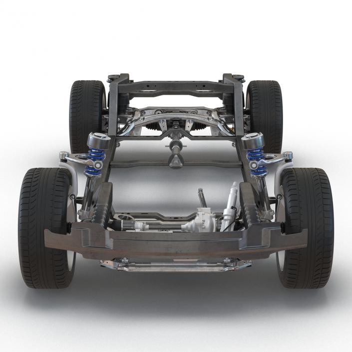 SUV Chassis Frame 3D