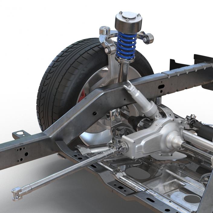 SUV Chassis Frame 3D