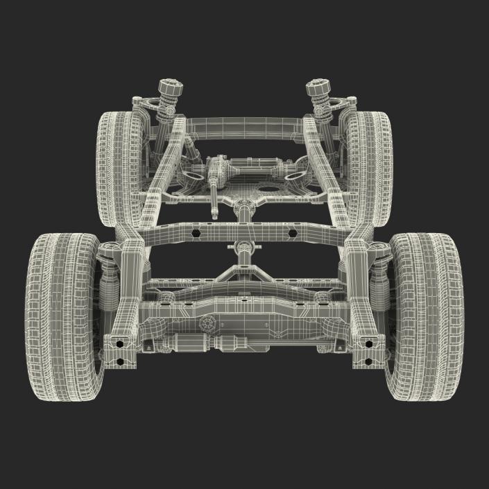 SUV Chassis Frame 3D