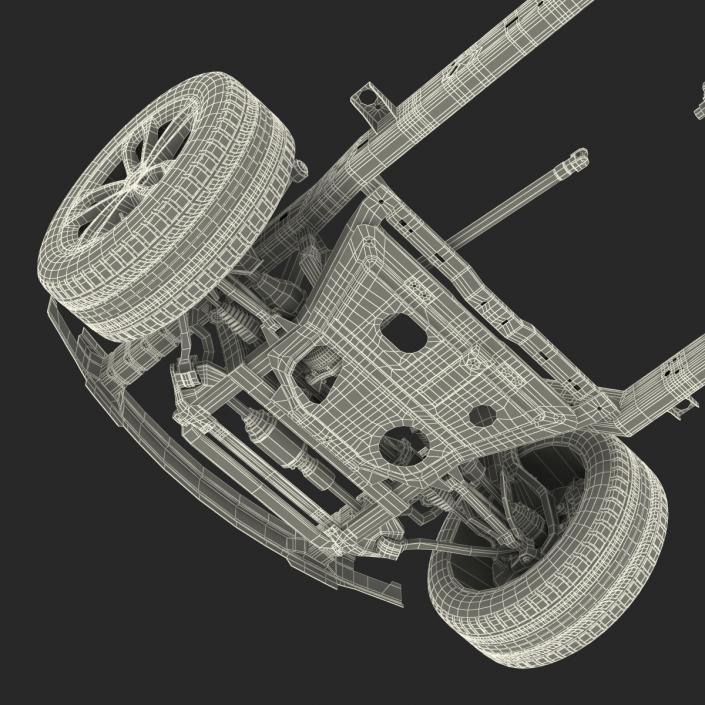 SUV Chassis Frame 3D