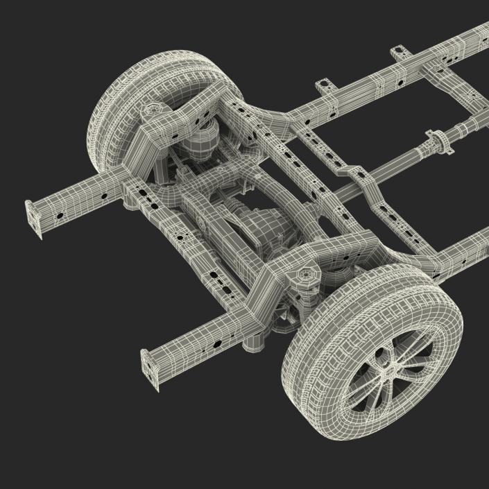 SUV Chassis Frame 3D