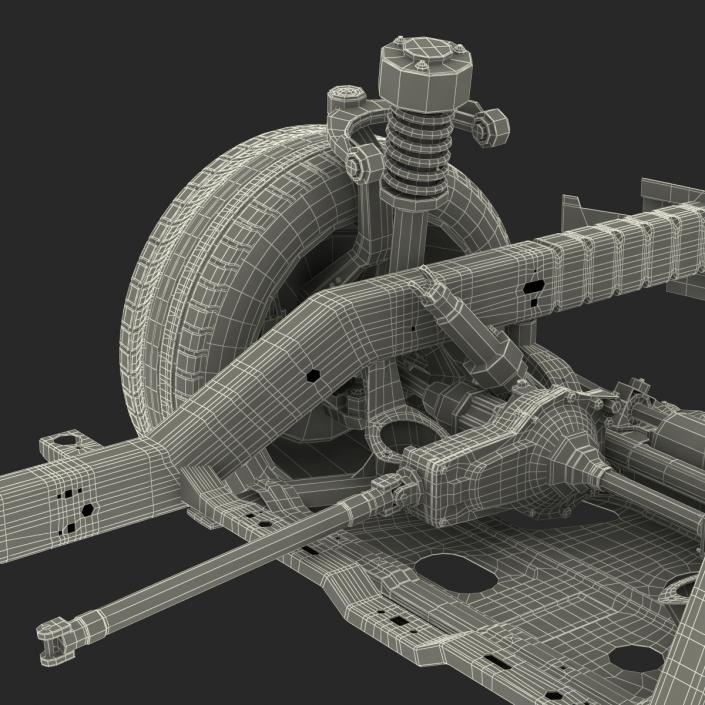 SUV Chassis Frame 3D