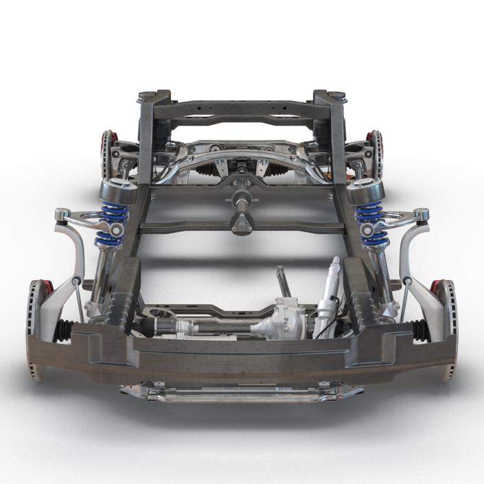 SUV Chassis Frame 2 3D model