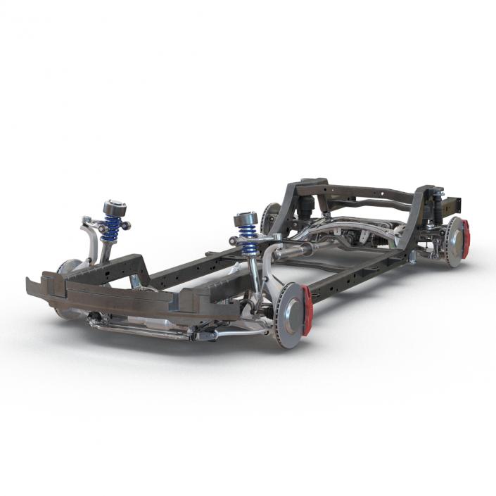 SUV Chassis Frame 2 3D model