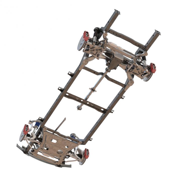 SUV Chassis Frame 2 3D model