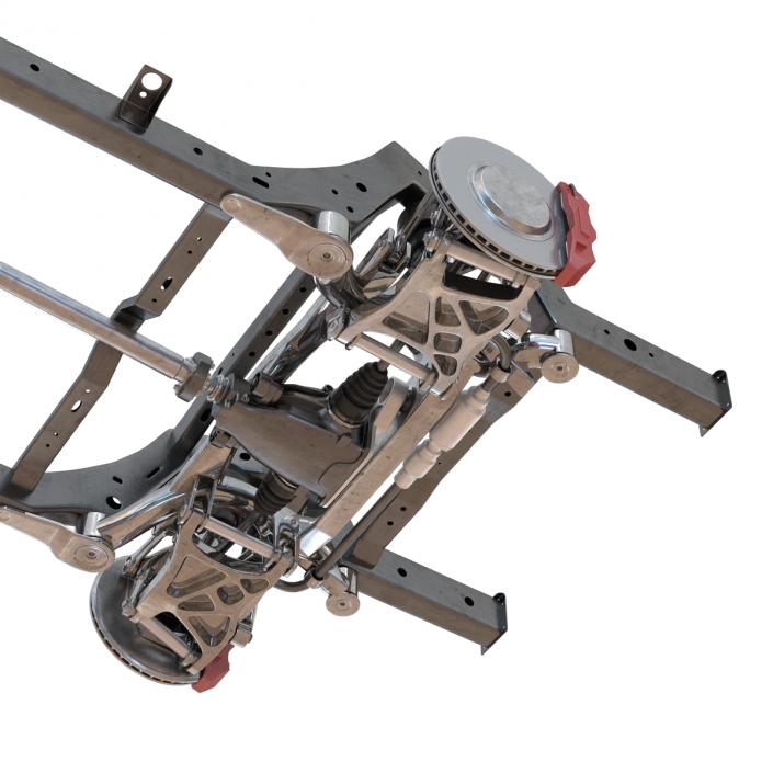 SUV Chassis Frame 2 3D model