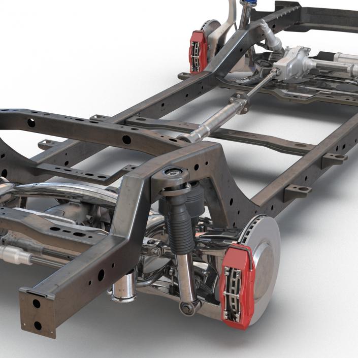 SUV Chassis Frame 2 3D model