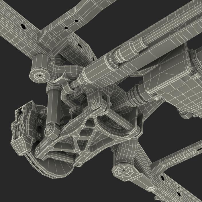 SUV Chassis Frame 2 3D model