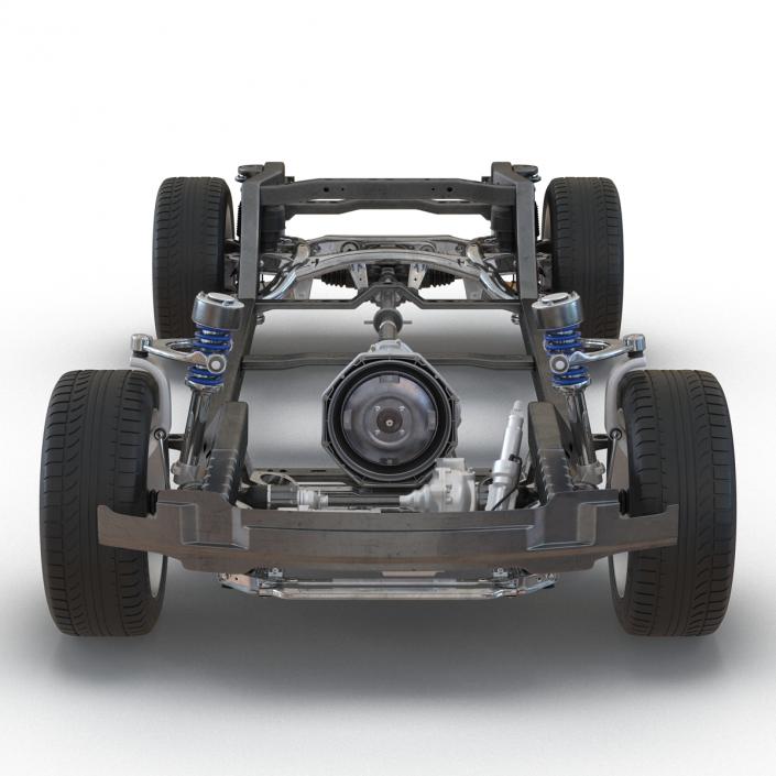 SUV Chassis Frame 3 3D model