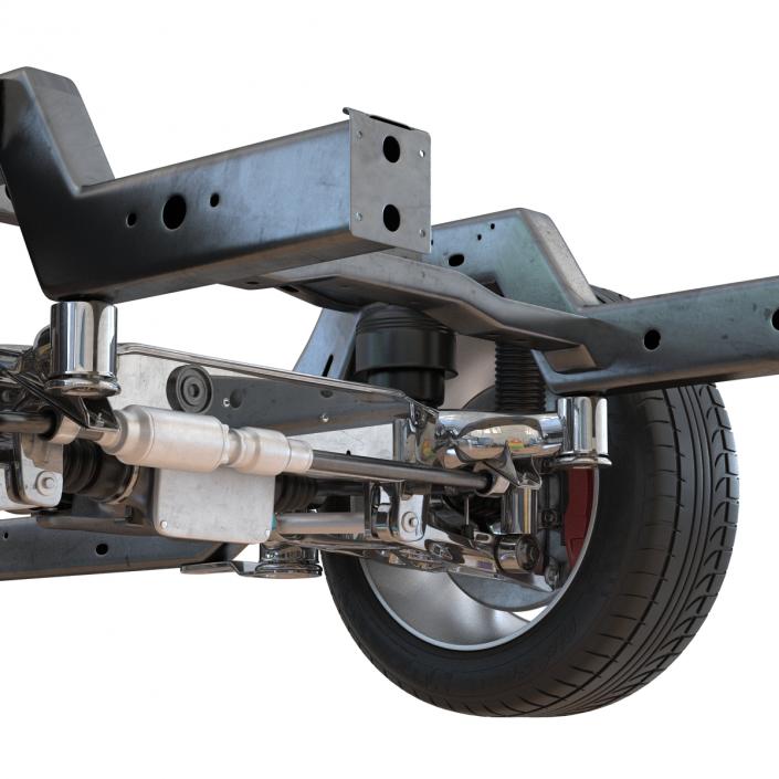 SUV Chassis Frame 3 3D model