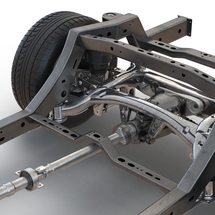 SUV Chassis Frame 3 3D model