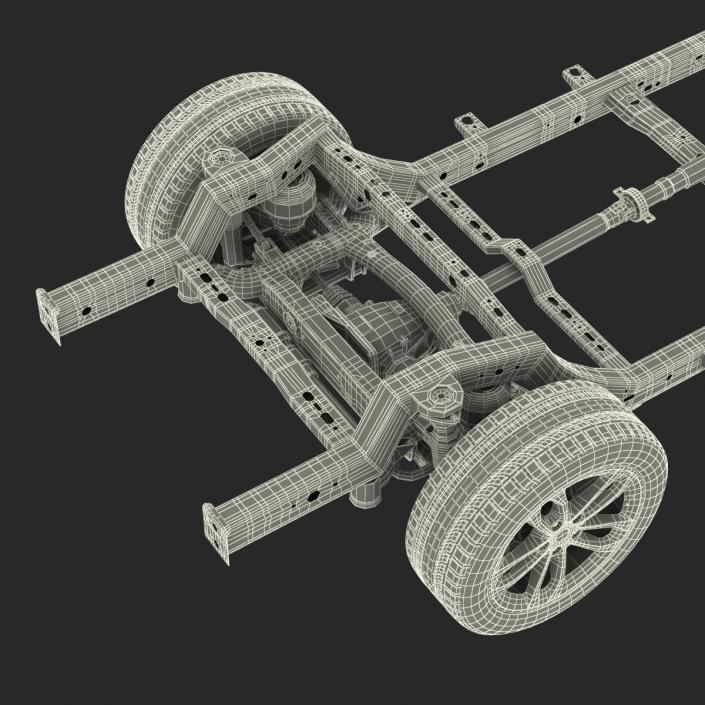 SUV Chassis Frame 3 3D model