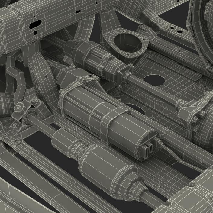 SUV Chassis Frame 3 3D model