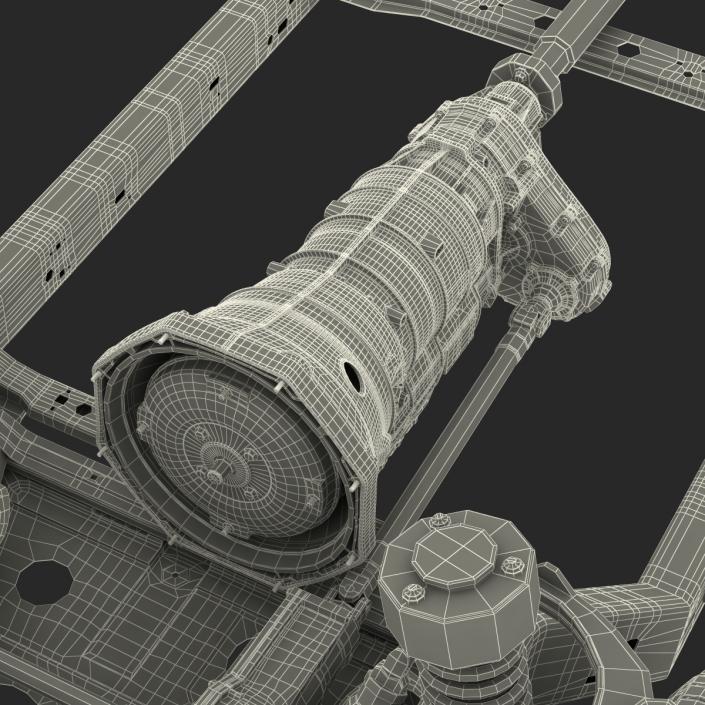 SUV Chassis Frame 3 3D model