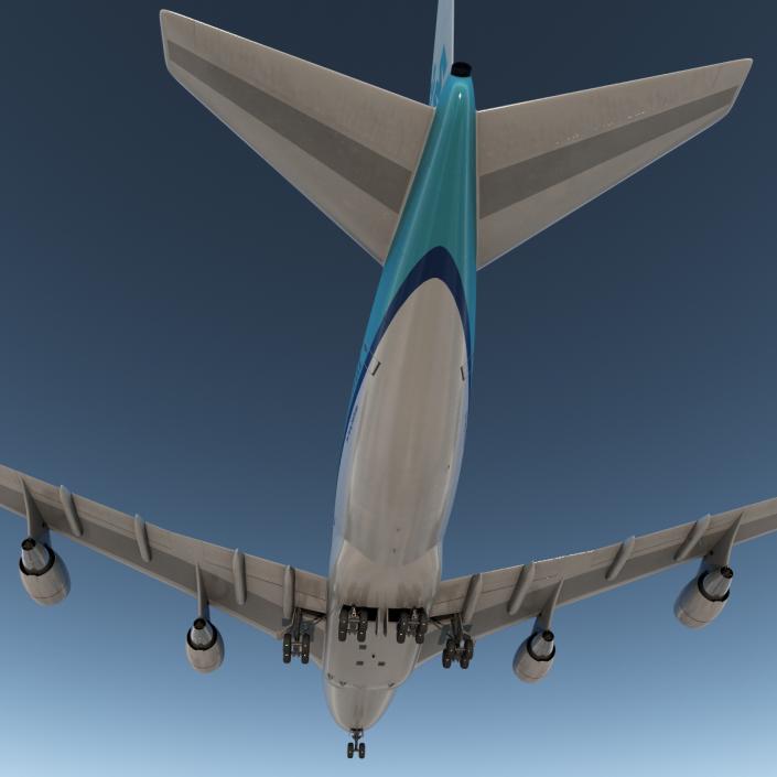 3D Boeing 747-400 KLM model