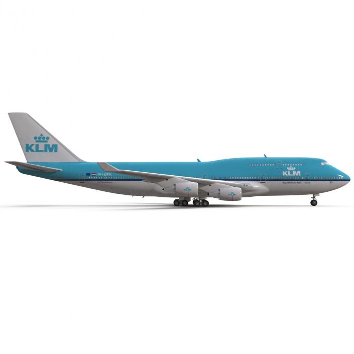 3D Boeing 747-400 KLM model