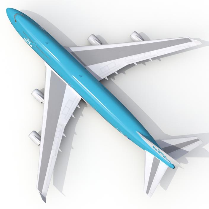 3D Boeing 747-400 KLM model