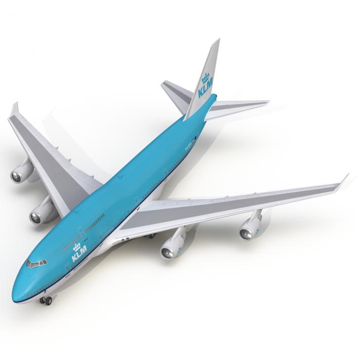 3D Boeing 747-400 KLM model