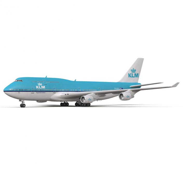 3D Boeing 747-400 KLM model