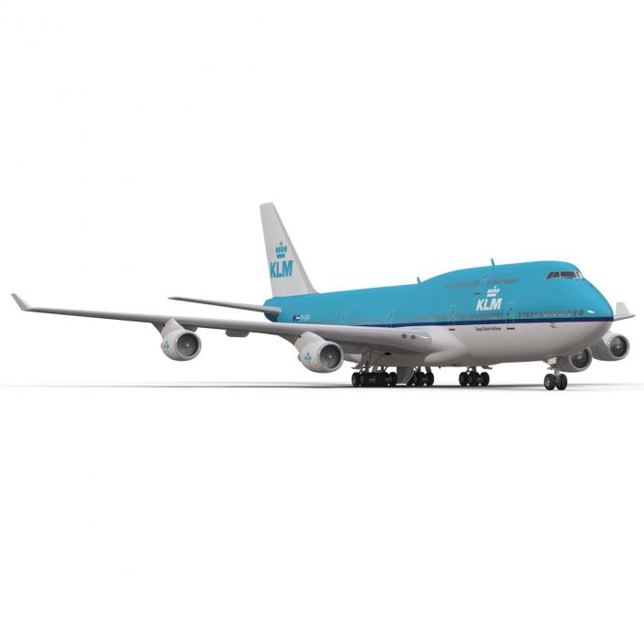 3D Boeing 747-400 KLM model