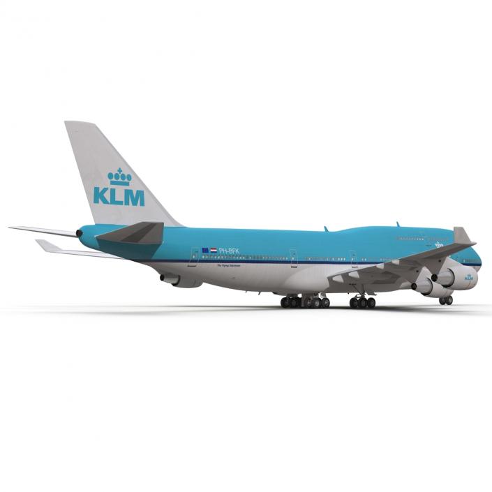 3D Boeing 747-400 KLM model