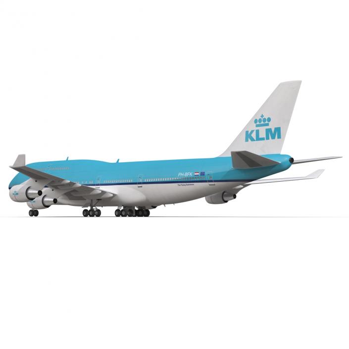 3D Boeing 747-400 KLM model