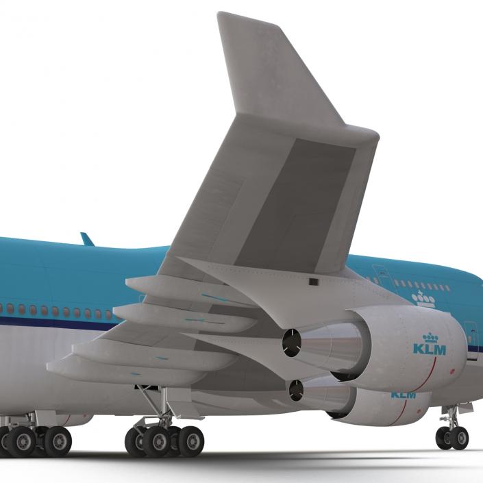 3D Boeing 747-400 KLM model