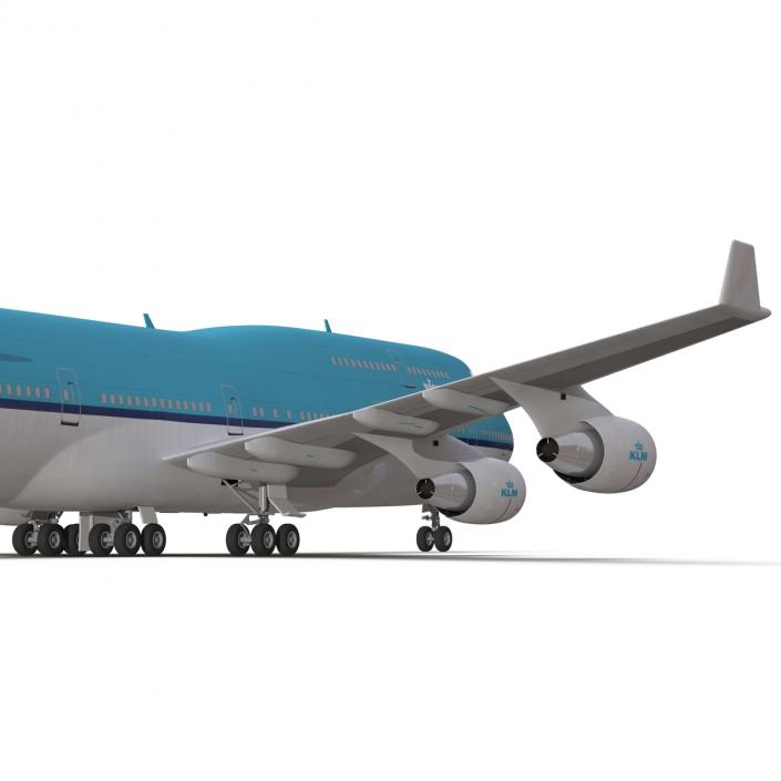 3D Boeing 747-400 KLM model