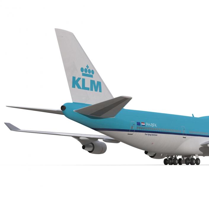 3D Boeing 747-400 KLM model