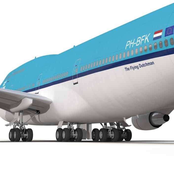 3D Boeing 747-400 KLM model