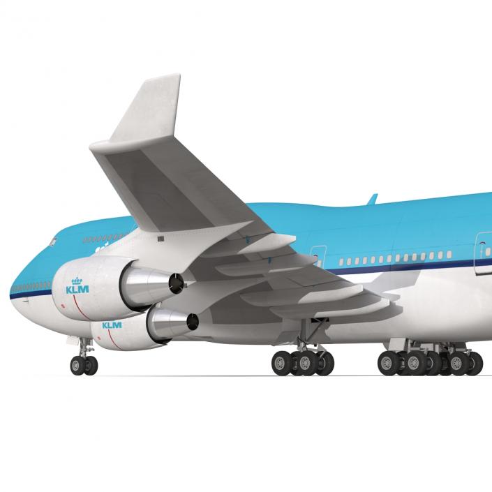 3D Boeing 747-400 KLM model