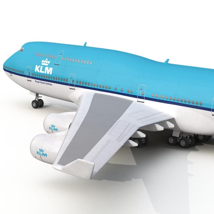 3D Boeing 747-400 KLM model