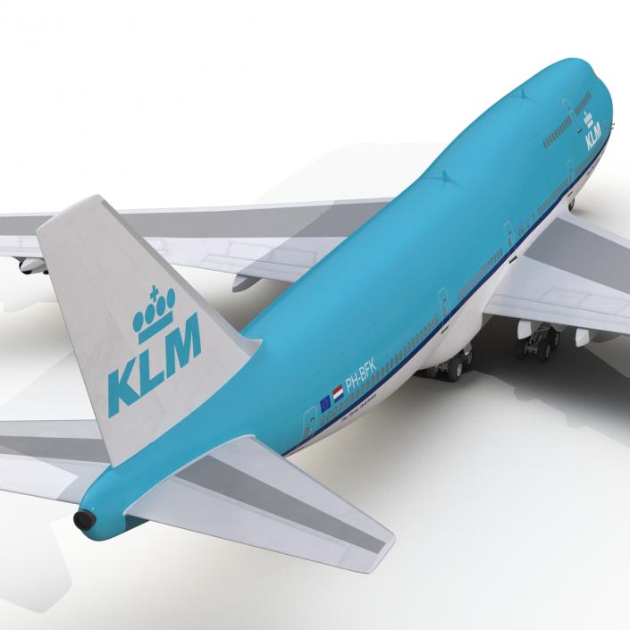 3D Boeing 747-400 KLM model