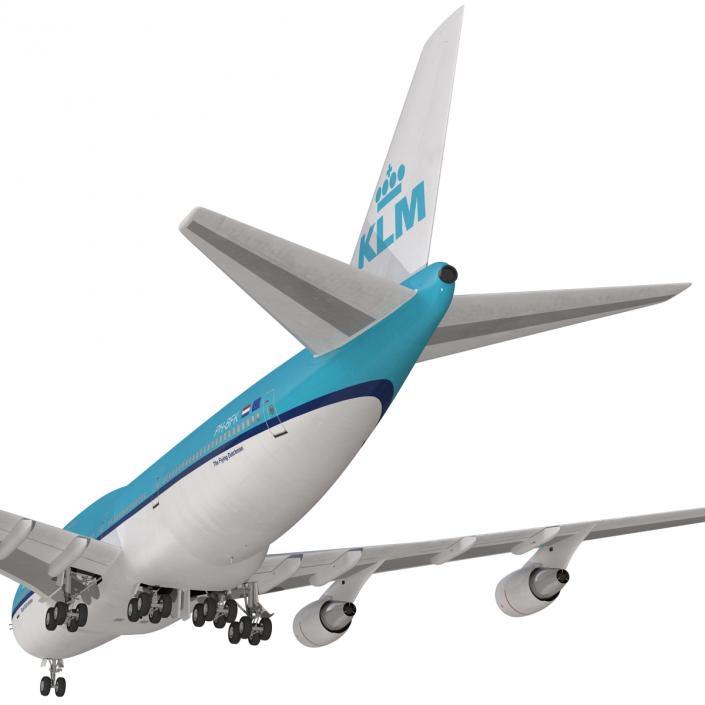 3D Boeing 747-400 KLM model