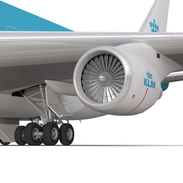 3D Boeing 747-400 KLM model