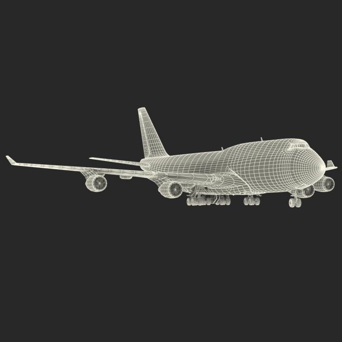 3D Boeing 747-400 KLM model