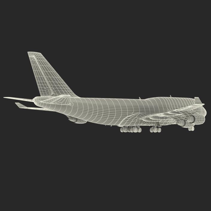 3D Boeing 747-400 KLM model