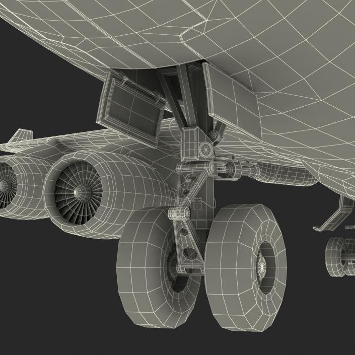 3D Boeing 747-400 KLM model