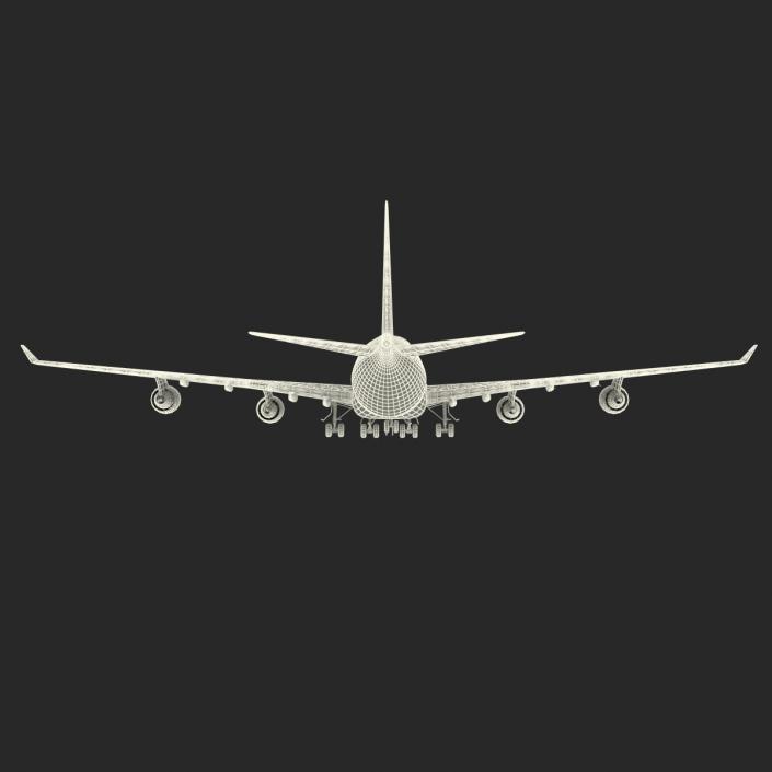 Boeing 747-400 Lufthansa 3D model