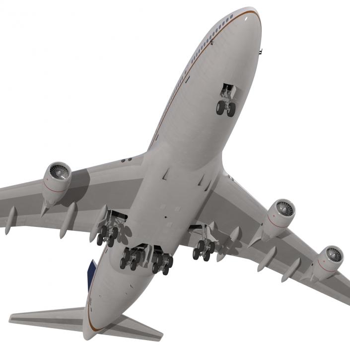 3D Boeing 747-400 United